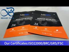 matte stand up zipper bag