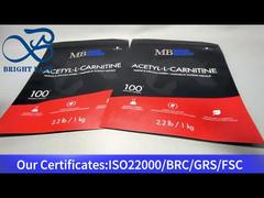 matte resealable stand up zipper pouch