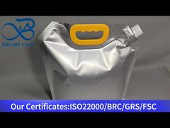 Large-capacity portable aluminum foil spout pouch