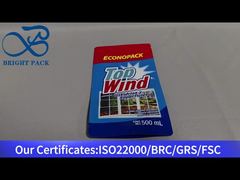 stand up plastic bag for glass cleaner