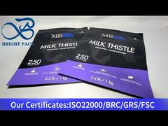 black aluminum foil composite stand up bag