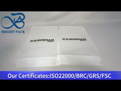 transparent stand up plastic bag without zipper