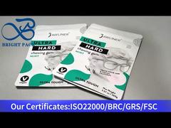 white small stand up ziplock bag for chewing gum 100g