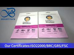 white plastic stand up pouch for pet food packaging