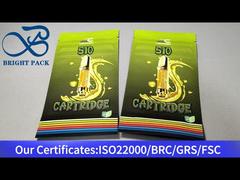 yellow small child proof plastic stand up bags