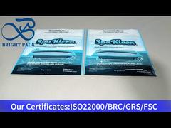 blue plastic resealable pouch for cleaning agent 80g