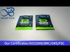 green custom child resistant mylar bag 10g