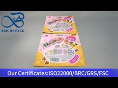 colorful plastic bag with clear window for children toys