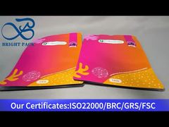 กระเป๋าซิปผิวเรียบสีแดงสําหรับผง 1 กก.