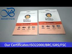 ถุงซิปล็อคสีส้มสำหรับอาหารแมว ขนาด 90 กรัม