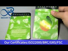 กระเป๋าสตางค์สีเขียวกันเด็กเล็ก Mylar