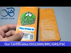 ถุงเก็บอาหารไมลาร์อะลูมิเนียม-พลาสติกขนาดเล็กสีส้ม 1 กรัม