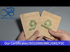 ถุงกระดาษคราฟท์แบบตั้งได้เป็นมิตรกับสิ่งแวดล้อม