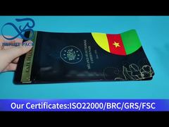 กระเป๋ากาแฟปิด 8 ด้าน มีสแตมป์ทองดํา