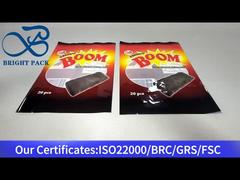 ถุงบรรจุภัณฑ์อาหารหน้าต่างใสสำหรับม้วนกรอบเคลือบช็อคโกแลต