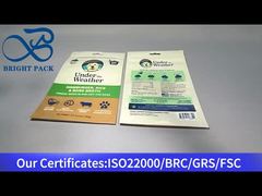 ถุงบรรจุภัณฑ์อาหารยืนขึ้นสีน้ำตาลสำหรับอาหารสุนัข