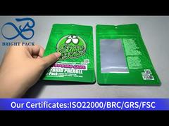 ถุง mylar กัญชาพร้อมหน้าต่างใส