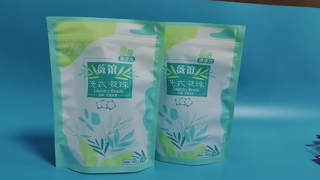 ถุงซิปลูกปัดซักอบรีดสุญญากาศจำนวนมากสำหรับแบรนด์ผงซักฟอก