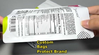 ถุงพลาสติกผนึกพิมพ์ลายแบบกำหนดเองจำนวนมาก