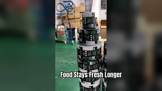 ฟิล์มม้วนบรรจุภัณฑ์อาหารฟิล์มถนอมอาหารเกรดสูงอุปสรรค