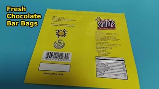 ถุงพลาสติกช็อกโกแลตบาร์ 500 กรัมเกรดอาหารจำนวนมากสำหรับแบรนด์ขนม