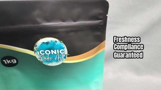 กระเป๋าก้นแบนพร้อมซิปตามมาตรฐาน FDA