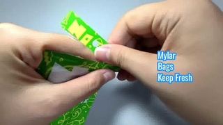 กระเป๋าสะพาย Mylar Ziplock ที่ปิดได้ใหม่