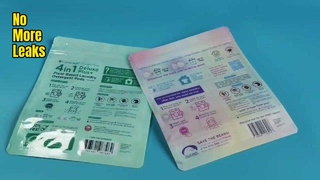 ถุงซิปพลาสติกสำหรับใส่ผงซักฟอกป้องกันการรั่วซึมสำหรับใช้ในครัวเรือน