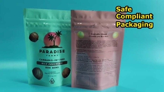 กระเป๋ากันเด็กแบบกำหนดเองสำหรับกัญชาพร้อมโซลูชันการปฏิบัติตาม CR ที่ได้รับสิทธิบัตรของสหรัฐอเมริกา