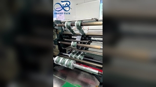 ม้วนฟิล์มพิมพ์สีฟิล์มบรรจุภัณฑ์อาหารพิมพ์แบบกำหนดเองความละเอียดสูง