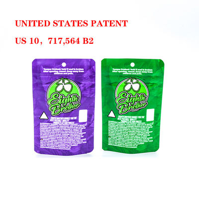 กลิ่นทนทาน พลาสติก ซิปเกอร์ล็อค กระเป๋าป้องกันเด็ก กระเป๋าอาหารที่ยืนเอง