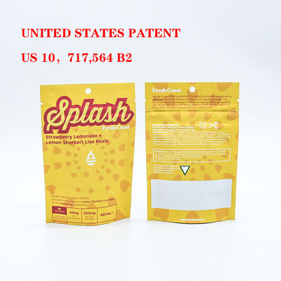 กระเป๋า Mylar ที่ปลอดภัยสําหรับเด็ก ที่กันกลิ่นสําหรับบรรจุยาสูบที่มีล็อคพลาสติกที่ปลอดภัย