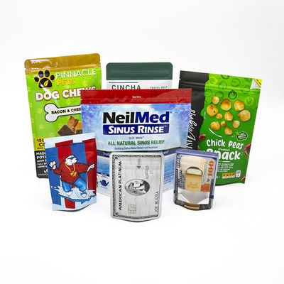 กระเป๋าบรรจุอาหารพลาสติก กระเป๋าซิปยืน ผู้ผลิต กระเป๋าผสมแผ่นอลูมิเนียม