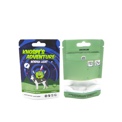 การพิมพ์ตามสั่ง ป้องกันเด็ก ซิปเปอร์ ป้องกันกลิ่น แพ็คเกจปิดใหม่ กระเป๋า Mylar สําหรับยาสูบ