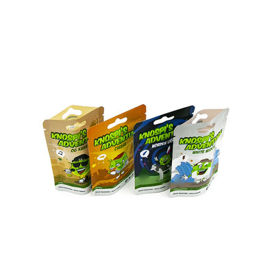 อลูมิเนียมฟอยล์ Doypack การพิมพ์สีสัน Custom Resalable ยืนขึ้นกันกลิ่น Zipper Mylar Packaging กระเป๋ากระเป๋า