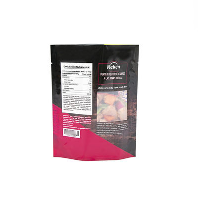 Custom ยืนขึ้น ซิปเปอร์กระเป๋าสําหรับอาหารมะเขือเทศสนับสนุนเปิดหน้าต่าง