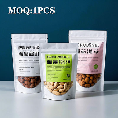 การบรรจุที่กันกลิ่น พิมพ์ Zip Custom Ziplock Logo พลาสติกยืนกระเป๋าอาหาร Packaging Mylar กระเป๋าปิดใหม่