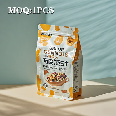 Custom Matte Finish Stand Up Bags กระเป๋า Mylar ที่มีหน้าต่างสําหรับบรรจุอาหาร