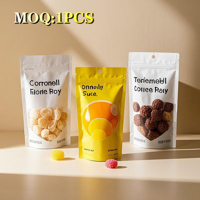 ขนาดที่กําหนดเอง พิมพ์อาหารที่ป้องกันเด็ก แพคเกจขนมหวานยาง 3.5 กรัม ปิดข้าง