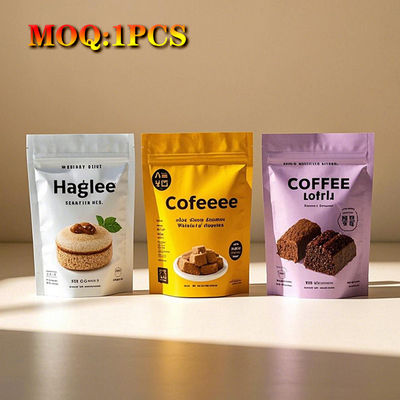 โลโก้ที่กําหนดเอง สะอาด / ใส / แมท / Frosted ปิดตัวเองทนทาน Zip Lock อาหาร ถุงพลาสติก