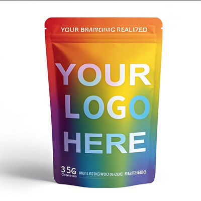 กระเป๋าสะพายไมเลอร์ 35 กรัมกันกลิ่น - กระเป๋าสะพายซิปล็อคที่ปิดใหม่ได้ 14 กรัมสําหรับการบรรจุที่ป้องกันเด็ก