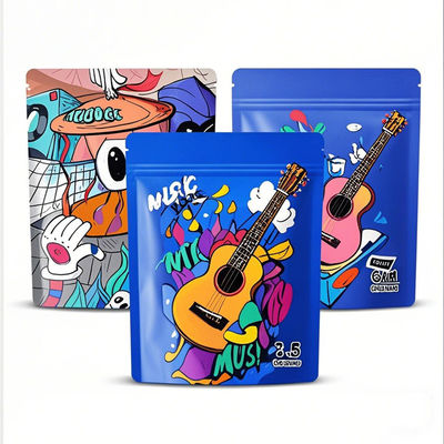 การพิมพ์ตามสั่ง 3.5 กรัม โฟลยอลูมิเนียม มายลาร์ ยืนขึ้น กระเป๋าสะพายกลิ่น กันกลิ่น ซิปล็อคซับซ้อนอาหาร กระเป๋าสะพายอาหาร