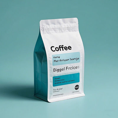 【8-Sided Sealed Flat Bottom Pouch】Food Grade Multi-Purpose Vacuum Packaging for Coffee/Tea/Cosmetics - Durable Standing Bag with Ziplock & Custom Printing (FDA/ISO Certified)