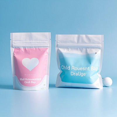 CPSC ยืนยันการป้องกันเด็ก กระเป๋ายืน Airtessential Packaging สําหรับอาหาร / อาหารเสริม