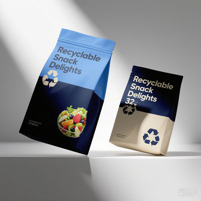 กระเป๋าปิด 8 ด้านโดยตรงจากโรงงาน พร้อมปิดซิปกัน UV สําหรับการส่งออกอาหารทั่วโลก