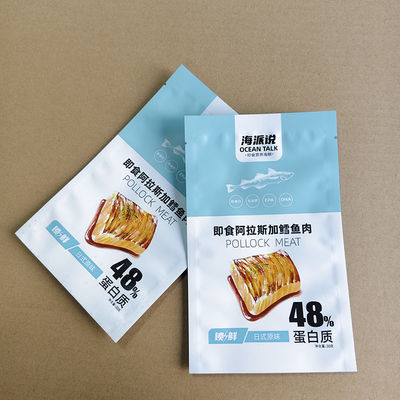 ถุงอาหารว่างเนื้อที่ปิดใหม่ ฟิล์มป้องกันพรีเมียมสําหรับซอสเกจเดลลี่ 8x10in ปรับแต่ง