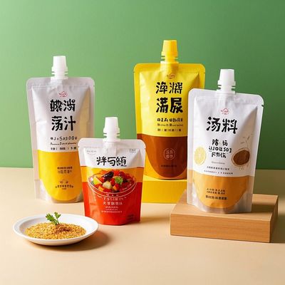 กระเป๋าสะพายพลาสติกตามสั่ง กระเป๋าบรรจุอาหาร กระเป๋าพลาสติกโอลูมิเนียม Mylar กระเป๋ายืนกระเป๋า Doypack สําหรับน้ํานม