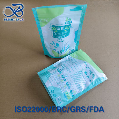 ถุง Tri-Seal แบบตั้งได้สำหรับใส่ผลิตภัณฑ์ซักผ้า - ซิปปิดผนึกใหม่ได้ & หน้าต่างใส