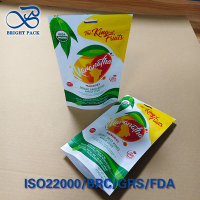 บรรจุภัณฑ์มะม่วงแผ่นแบบมีรูแขวน - ซีล 3 ด้าน, กันความชื้น & หน้าต่างใส