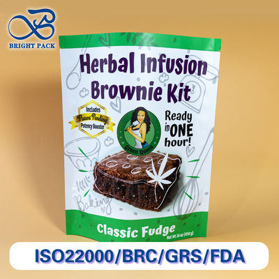 กระเป๋ายืนเบาและทนทาน สําหรับบรรจุอาหาร ด้วยวัสดุประเภทอาหารและพิมพ์ที่สามารถปรับแต่งได้